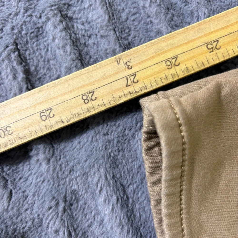 Banana Republic Mens 38x28 Khaki Tan 5 Pocket Stretch Chino Pants Straight Leg